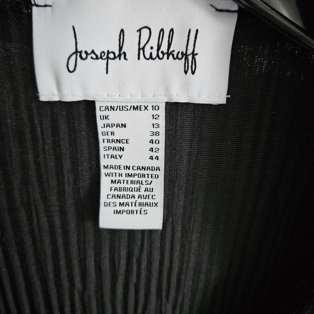 Jos Ribkoff Set Black Velvet Ribbed Set Top And Pants - Picture 6 of 10